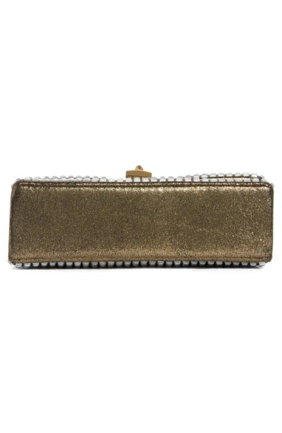Kurt Geiger London Brixton Mini Crystal Crossbody Bag In Gold