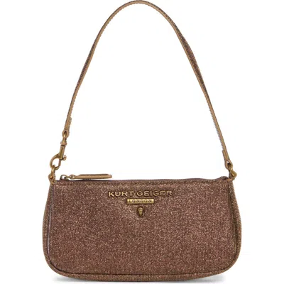 Kurt Geiger London Highgate Small Wristlet Shoulder Bag In Brown