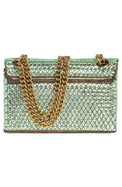 Kurt Geiger London Brixton Mini Crystal Crossbody Bag In Green