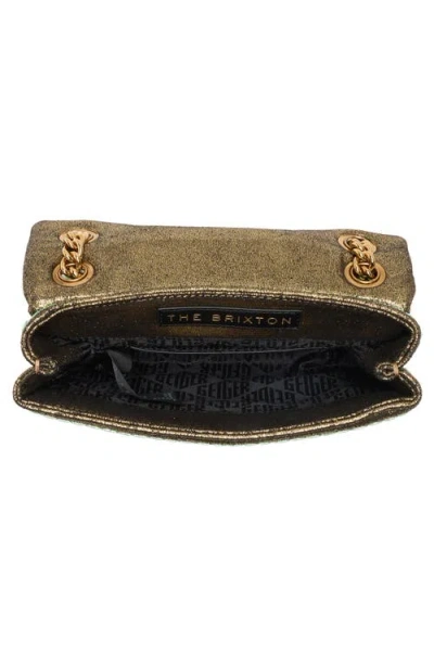 Kurt Geiger London Brixton Mini Crystal Crossbody Bag In Green