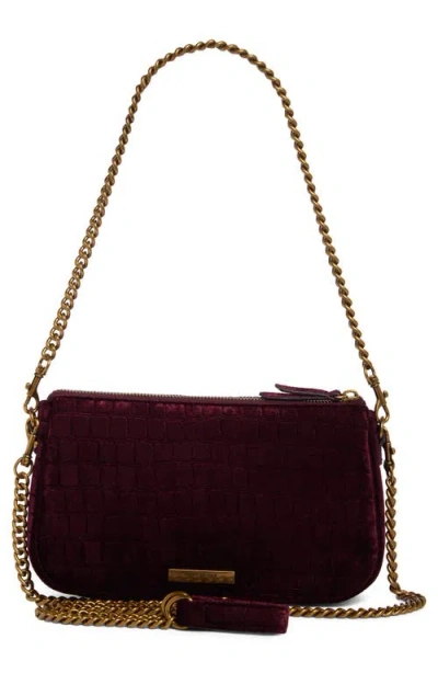 Kurt Geiger London Kew Pouch Crossbody Bag In Burgundy