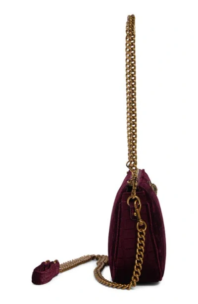 Kurt Geiger London Kew Pouch Crossbody Bag In Burgundy
