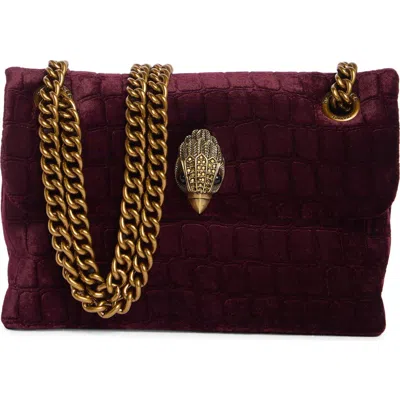Kurt Geiger London Mini Kew Crossbody Bag In Burgundy