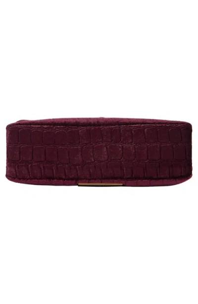 Kurt Geiger London Mini Kew Crossbody Bag In Burgundy