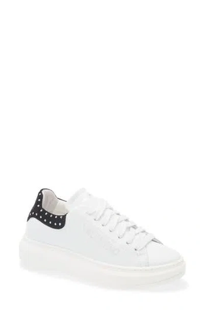Valentino By Mario Valentino Fresia Low Top Sneaker In White