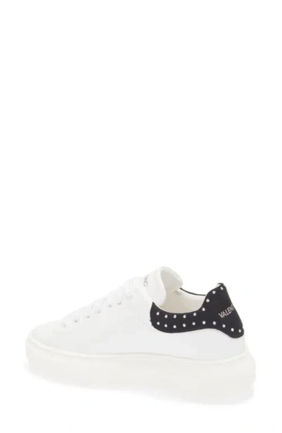 Valentino By Mario Valentino Fresia Low Top Sneaker In White