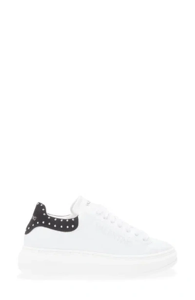 Valentino By Mario Valentino Fresia Low Top Sneaker In White