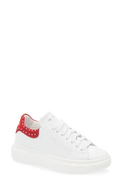 Valentino By Mario Valentino Fresia Low Top Sneaker In White