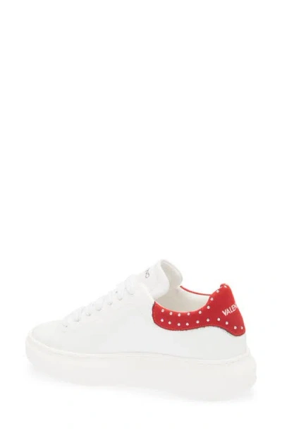 Valentino By Mario Valentino Fresia Low Top Sneaker In White