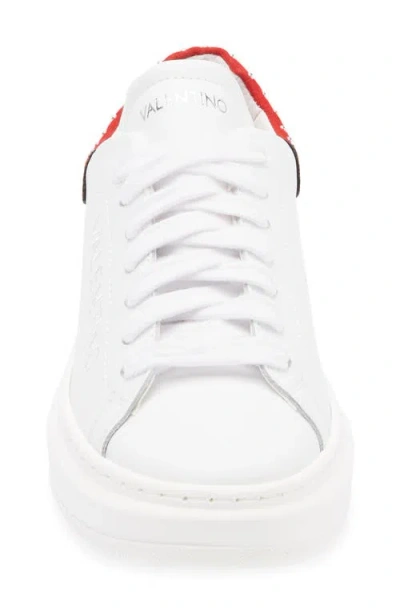 Valentino By Mario Valentino Fresia Low Top Sneaker In White
