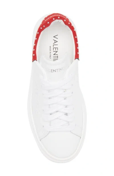 Valentino By Mario Valentino Fresia Low Top Sneaker In White