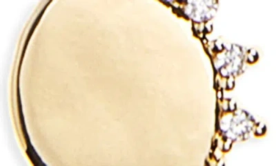 Leith Cz You & Me Sun Pendant Necklace Set In Gold