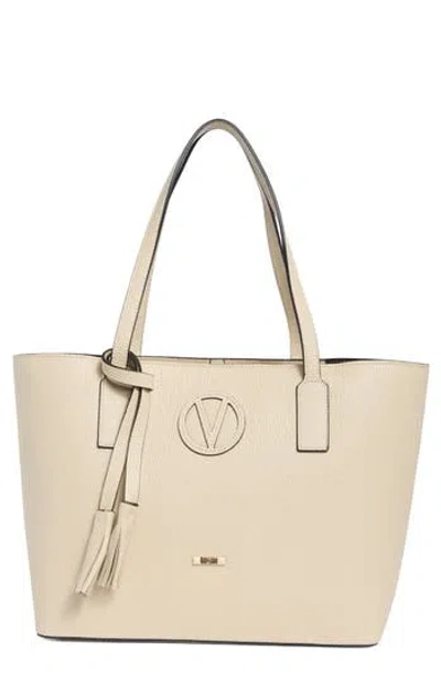 Valentino By Mario Valentino Soho Medallion Leather Tote In Neutral