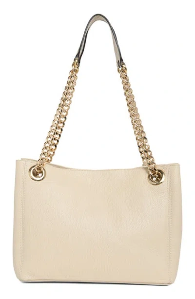 Valentino By Mario Valentino Luisa Rock Leather Tote Bag In White
