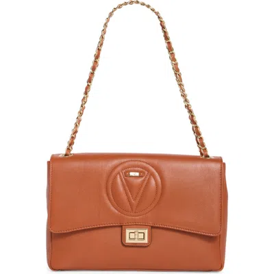 Valentino By Mario Valentino Posh Signature Shoulder Bag In Brown