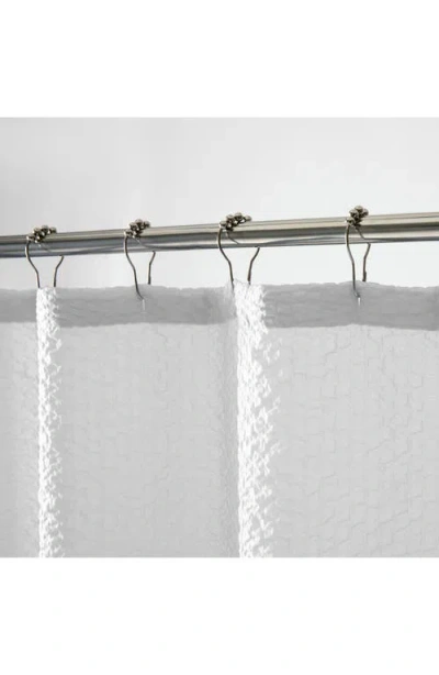 Dainty Home Textured Shower Curtain In White