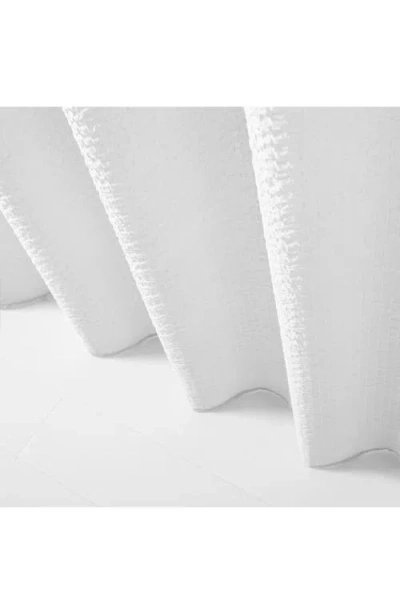 Dainty Home Textured Shower Curtain In White