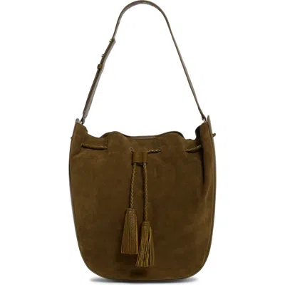 Rebecca Minkoff Lulu Suede Crossbody Bag In Green
