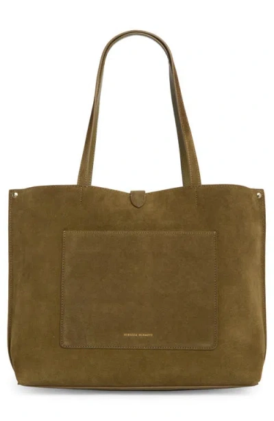Rebecca Minkoff Megan Suede Tote In Green