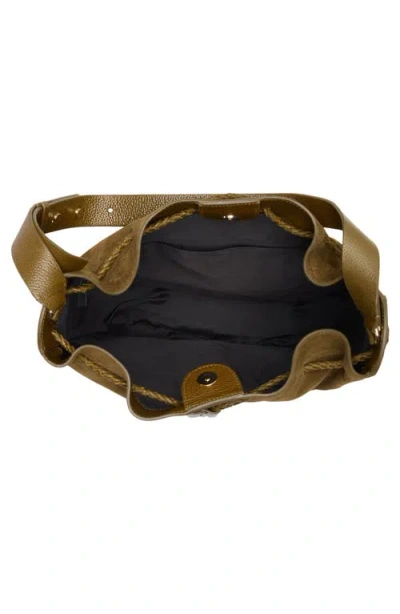 Rebecca Minkoff Lulu Suede Crossbody Bag In Green