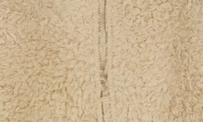 Calvin Klein Fleece Hooded Romper In Brown