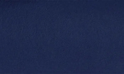 Azores Home Solid Cotton Flannel Flat Sheet In Blue