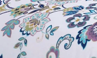 Azores Home Paisley Print Cotton Flannel Duvet Cover & Pillow Sham Set In Multi