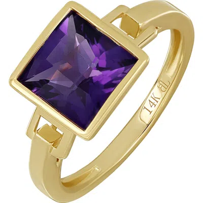 Bony Levy 14k Gold Color Amethyst Ring