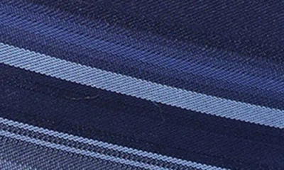 Dkny Bold Stripe Tie In Blue