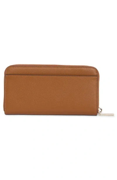 Kate Spade New York Leila Pebble Leather Large Continental Wallet In Brown
