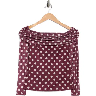 Afrm Los Angeles Candace Off The Shoulder Top In Brown