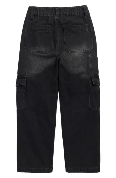 Blanknyc Kids' Cargo Denim Jeans In Black