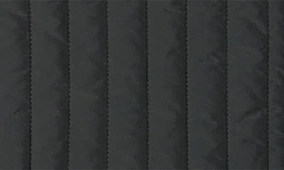 David Donahue Vertical Quilted Vest In Black