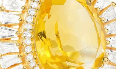 Ys Gems Semiprecious Stone Drop Earrings In Yellow