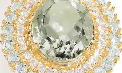 Ys Gems Semiprecious Stone Drop Earrings In Green