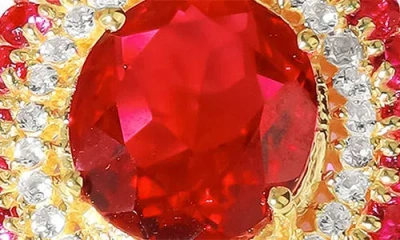 Ys Gems Semiprecious Stone Drop Earrings In Pink