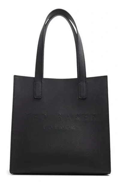 Ted Baker Seacon Croc Embossed Tote In Black