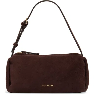 Ted Baker Nicki Suede Shoulder Bag In Brown
