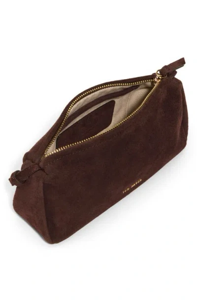 Ted Baker Nicki Suede Shoulder Bag In Brown