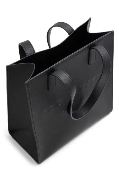 Ted Baker Seacon Croc Embossed Tote In Black
