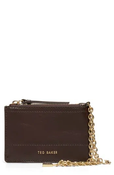 Ted Baker Sutton Charm Wallet In Brown