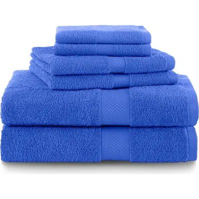 Martex Ringspun 6-piece Towel Set In Blue