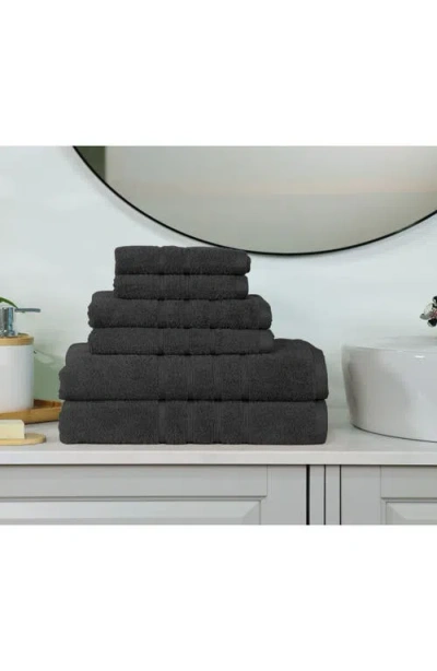 Martex Ultimate 6-piece Towel Set In Black