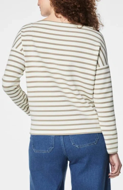 Spanx ® Airessentials Stripe Boatneck Top In Neutral