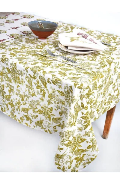 French Home Honeysuckle Botanical Tablecloth In Multi