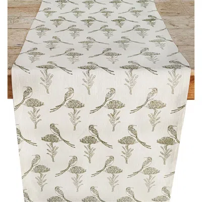 French Home Sugar Bird Table Runner In Multi