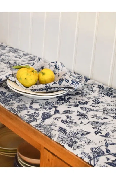 French Home Honeysuckle Table Runner In Blue