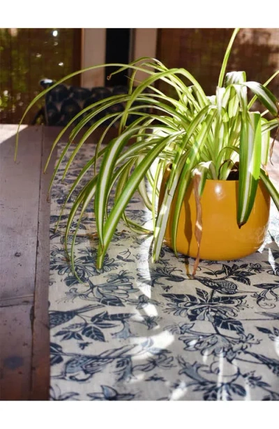 French Home Honeysuckle Table Runner In Blue