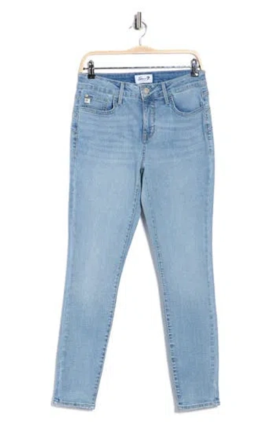 Seven7 High Waist Booty Shaper Skinny Jeans In Blue