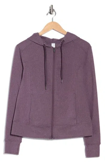 Balance Collection Riley Full Zip Hoodie In Purple